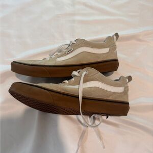 Vans Men’s Old Skool Sneakers in Cream and Gum